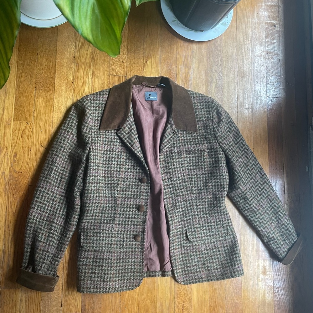 Vintage LIZWEAR Blazer 100% Wool Jacket Women’s Size 10